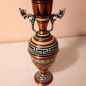 Decorative metal vase
